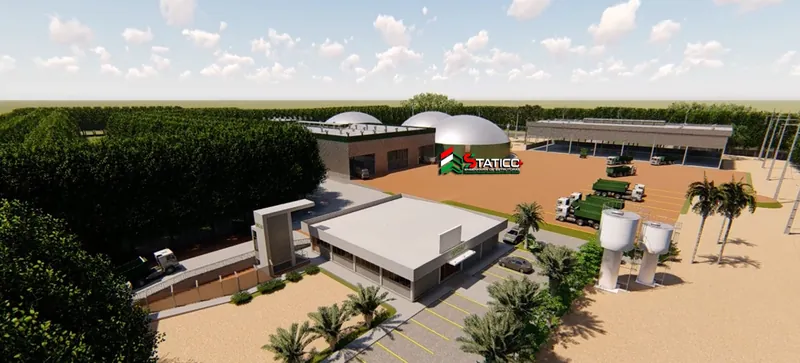 Implantação 3D da usina de tratamento de resíduos RSU Ecoparque